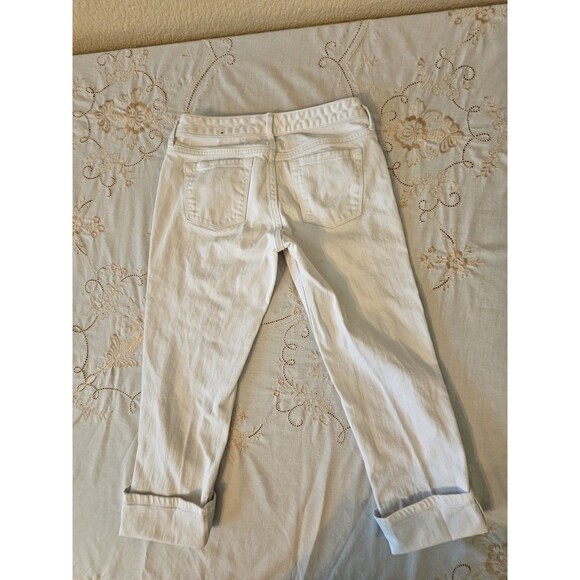 Banana Republic White Cropped Jeans Size 1 / 25 - Picture 2 of 14